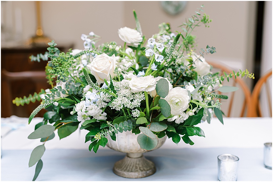 wedding floral centerpiece, northern virginia photographer 