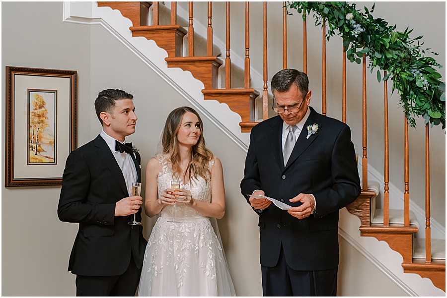 wedding photography, wedding toast in Fairfax 