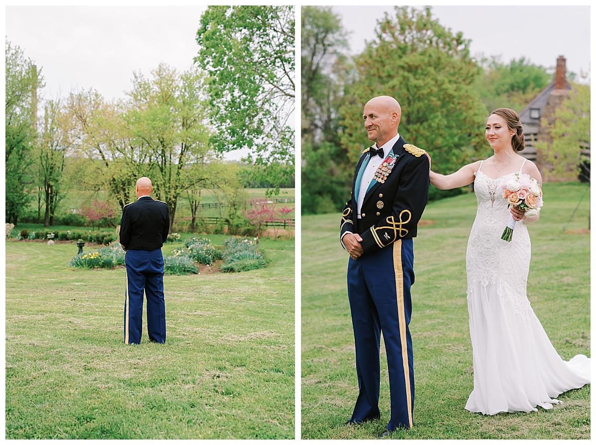 father daughter first look, Northern Virginia wedding traditions