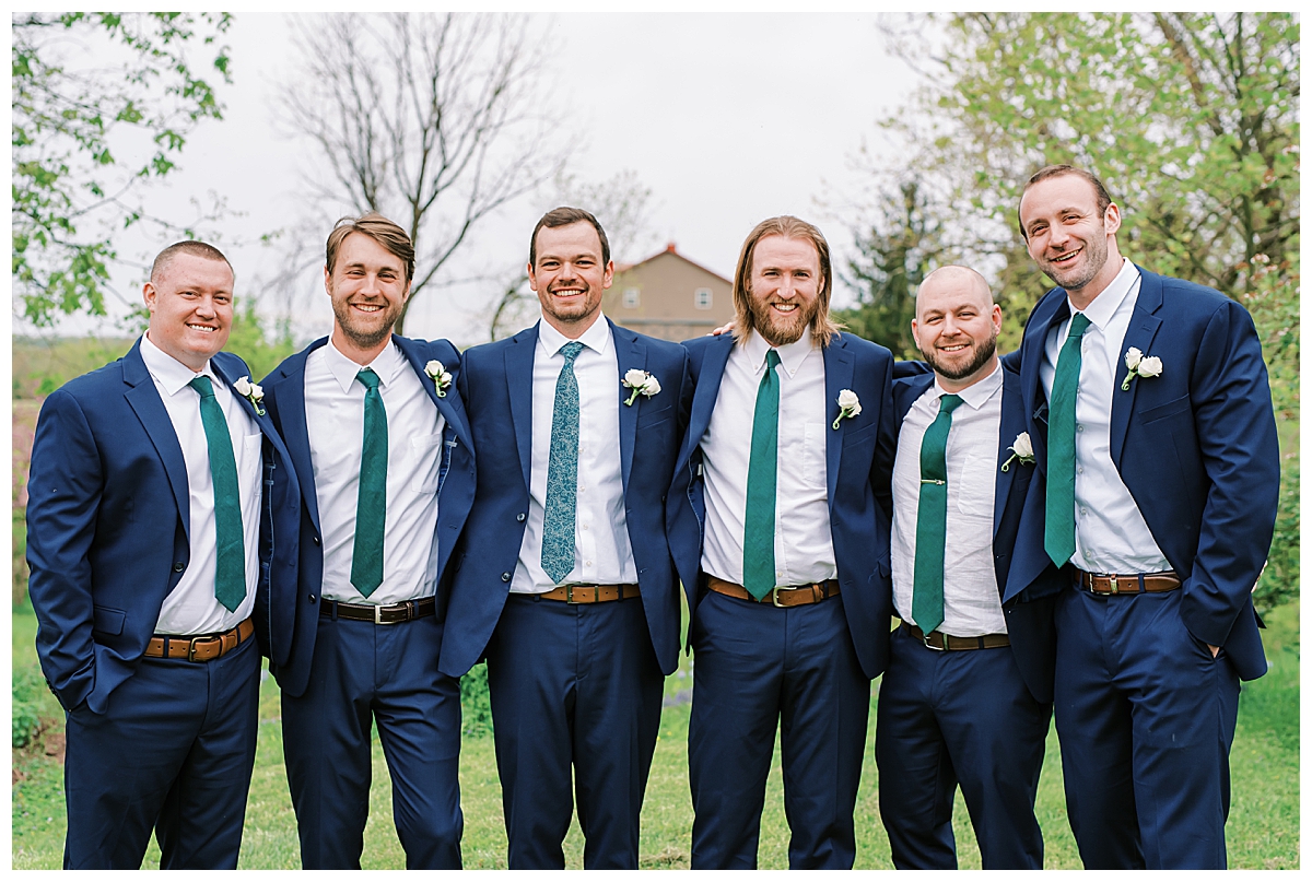 wedding photograph of groomsmen 