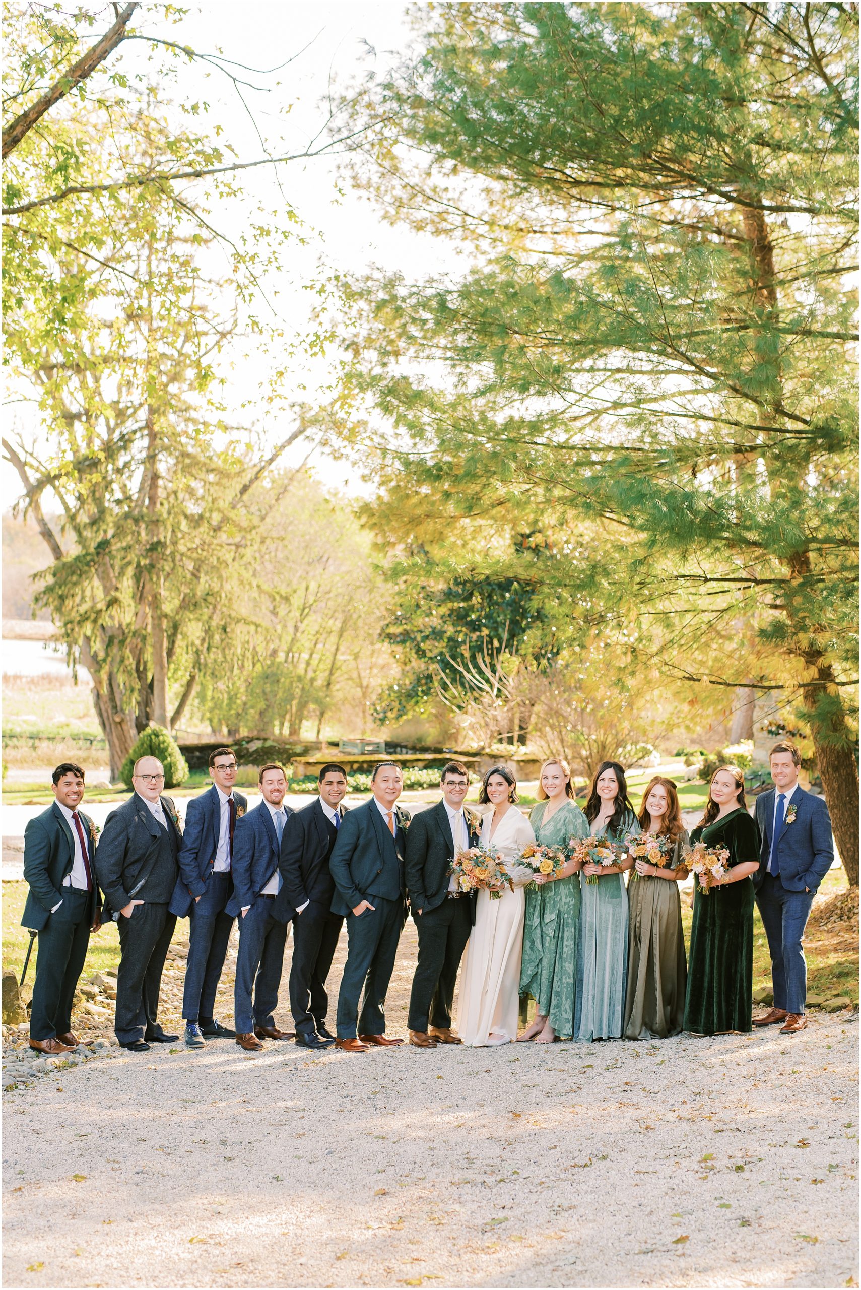 Wedding party at Tranquility Farm