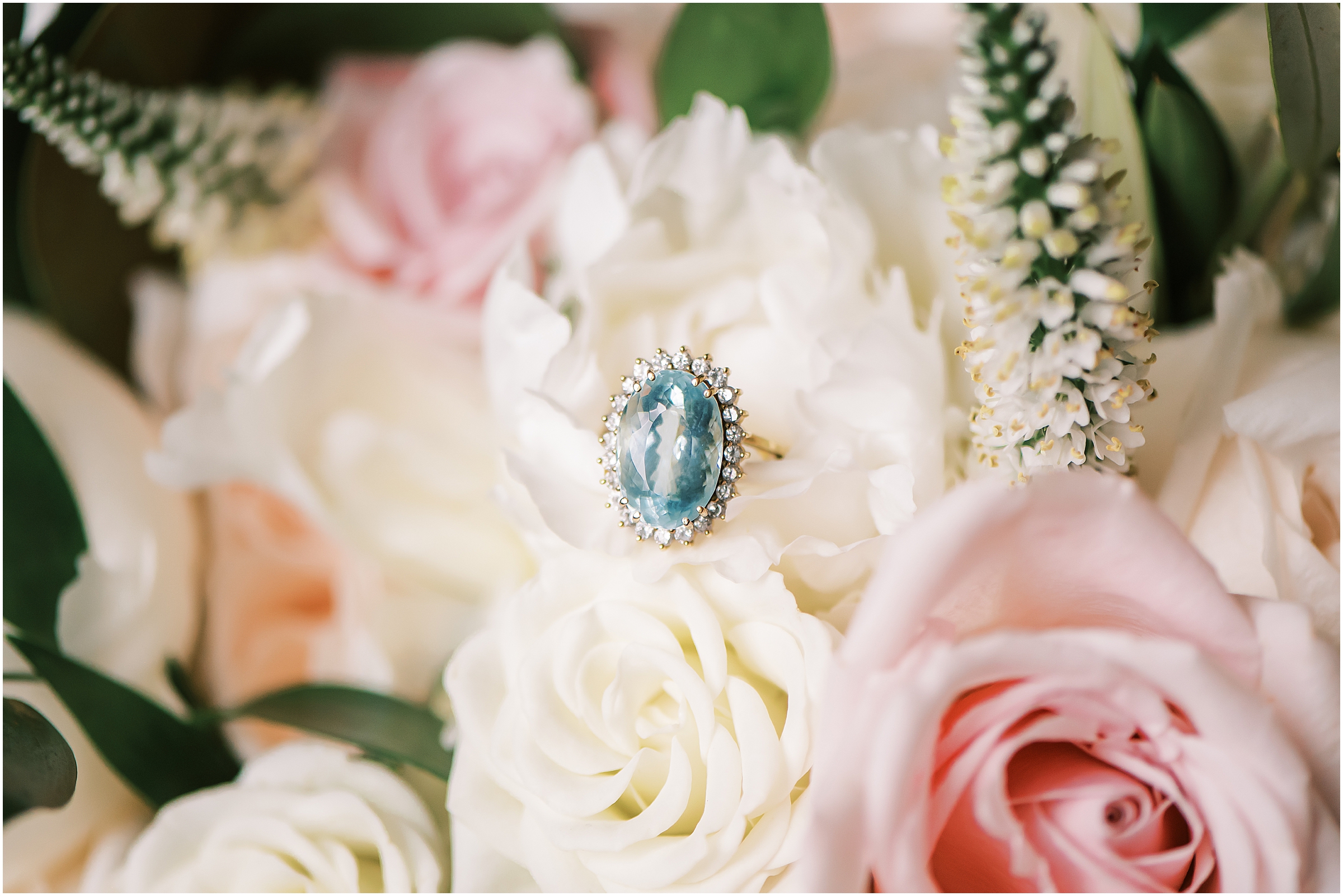 Unique halo diamond wedding ring