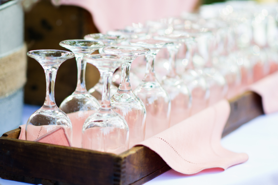 wedding reception cups